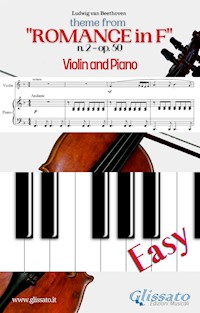 Theme from "Romance in F" Easy Violin & Piano - Ludwig van Beethoven - E-Book