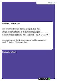 Hochintensives Einsatztraining bei Breitensportlern bei gleichzeitiger Supplementierung mit täglich 15g A´MIN™ - Florian Oschmann - E-Book