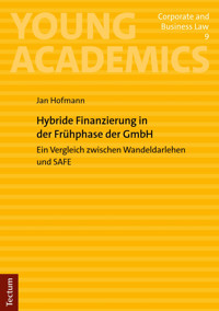 Hybride Finanzierung in der Frühphase der GmbH - Jan Hofmann - E-Book