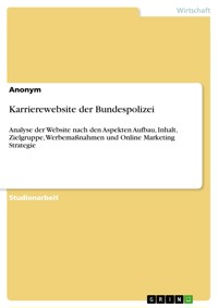 Karrierewebsite der Bundespolizei -  - E-Book