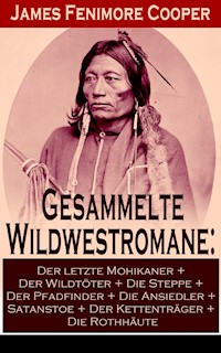 Gesammelte Wildwestromane: Der letzte Mohikaner + Der Wildtöter + Die Steppe + Der Pfadfinder + Die Ansiedler... - James Fenimore Cooper - E-Book