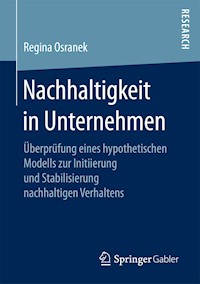 Nachhaltigkeit in Unternehmen - Regina Osranek - E-Book