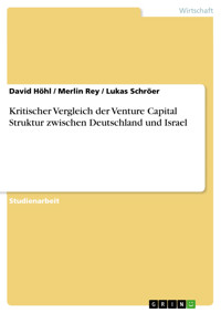 Kritischer Vergleich der Venture Capital Struktur zwischen Deutschland und Israel - David Höhl - E-Book
