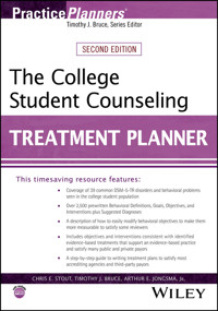 The College Student Counseling Treatment Planner - Chris E. Stout - E-Book