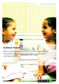 Die Geschwisterkonstellation und ihr Einfluss auf die Entwicklung und Sozialisation von Kindern und Jugendlichen - Kathleen Pickert - E-Book