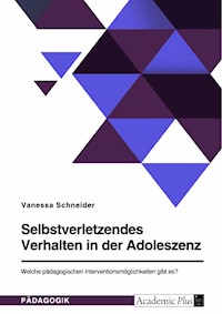 Selbstverletzendes Verhalten in der Adoleszenz. Welche pädagogischen Interventionsmöglichkeiten gibt es? - Vanessa Schneider - E-Book