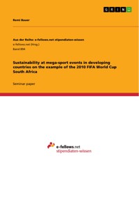 Sustainability at mega-sport events in developing countries on the example of the 2010 FIFA World Cup South Africa - Remi Bauer - E-Book