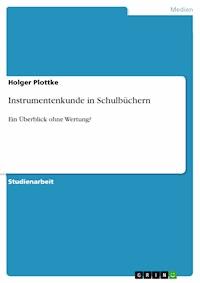 Instrumentenkunde in Schulbüchern - Holger Plottke - E-Book