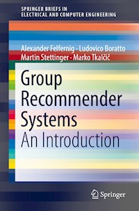 Group Recommender Systems - Alexander Felfernig - E-Book