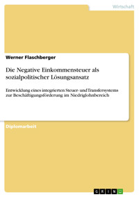 Die Negative Einkommensteuer als sozialpolitischer Lösungsansatz - Werner Flaschberger - E-Book