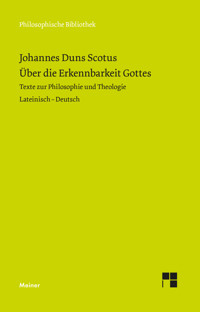 Über die Erkennbarkeit Gottes - Johannes Duns Scotus - E-Book