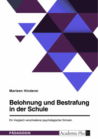 Belohnung und Bestrafung in der Schule. Ein Vergleich verschiedener psychologischer Schulen - Marleen Hinderer - E-Book
