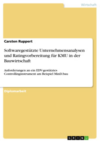 Softwaregestützte Unternehmensanalysen und Ratingvorbereitung für KMU in der Bauwirtschaft - Carsten Ruppert - E-Book