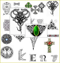 Keltische Tattoos und Keltische Buchstaben Tattos. - Otmar Trierweiler - E-Book