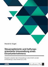 Steueroptimierte und haftungsorientierte Umwandlung eines Einzelunternehmens. Vergleich zwischen der Umwandlung in eine GmbH und der Umwandlung in eine GmbH & Co. KG - Hendrik Vogel - E-Book