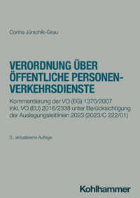 Verordnung über öffentliche Personenverkehrsdienste - Corina Jürschik-Grau - E-Book