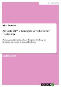 Aktuelle ÖPNV-Konzepte verschiedener Großstädte - Nico Beuster - E-Book