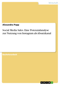 Social Media Sales. Eine Potenzialanalyse zur Nutzung von Instagram als Absatzkanal - Alexandra Popp - E-Book