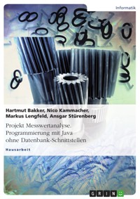 Projekt Messwertanalyse. Programmierung mit Java ohne Datenbank-Schnittstellen - Hartmut Bakker - E-Book