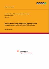 Finite-Elemente-Methode (FEM) Berechnung der Rissausbreitung mittels Phasenfeldmethode - Maximilian Scheid - E-Book