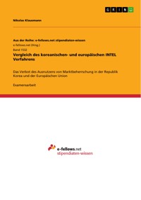 Vergleich des koreanischen- und europäischen INTEL Verfahrens - Nikolas Klausmann - E-Book