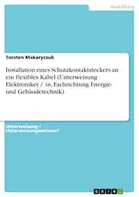 Installation eines Schutzkontaktsteckers an ein flexibles Kabel (Unterweisung Elektroniker / -in, Fachrichtung Energie- und Gebäudetechnik) - Torsten Makaryczuk - E-Book