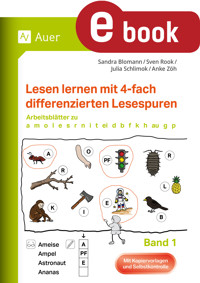 Lesen lernen mit 4-fach differenzierten Lesespuren - S. Blomann - E-Book
