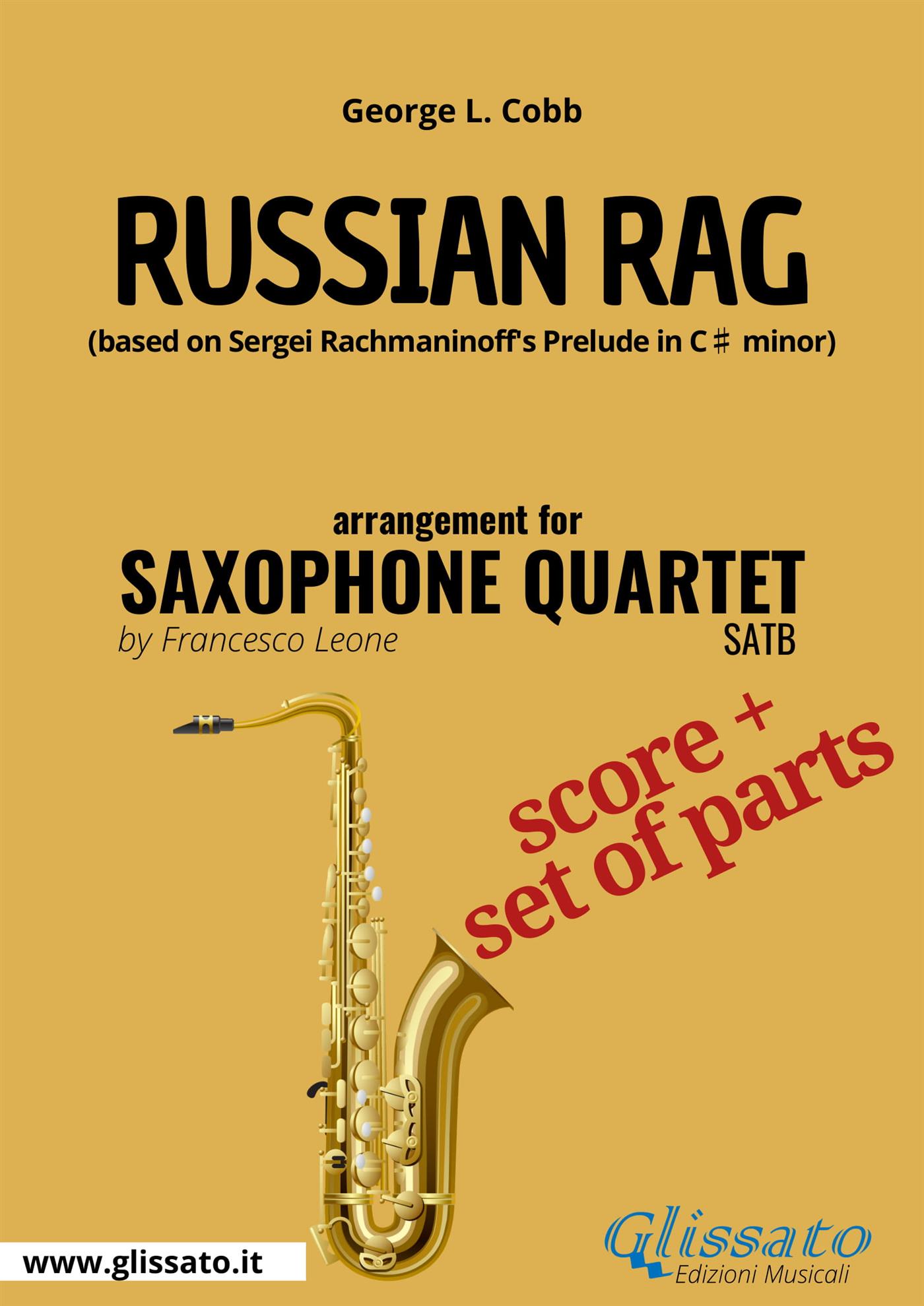 Russian Rag - Saxophone Quartet score & parts - George Linus Cobb - E-Book