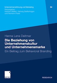 Die Beziehung von Unternehmenskultur und Unternehmensmarke - Hanna Lena Deitmar - E-Book