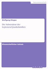 Die Substruktur der Leptonen/Quarksfamilien - Wolfgang Kloppe - E-Book