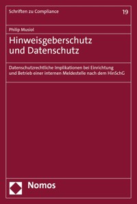 Hinweisgeberschutz und Datenschutz - Philip Musiol - E-Book
