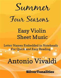 Summer the Four Seasons Easy Violin Sheet Music - SilverTonalities - E-Book