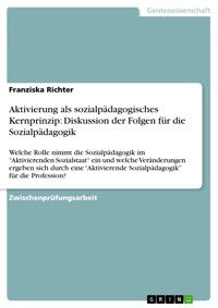 Aktivierung als sozialpädagogisches Kernprinzip: Diskussion der Folgen für die Sozialpädagogik - Franziska Richter - E-Book