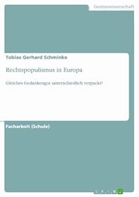 Rechtspopulismus in Europa - Tobias Gerhard Schminke - E-Book