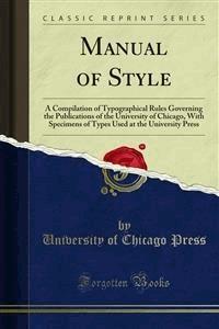 Manual of Style - University of Chicago Press - E-Book