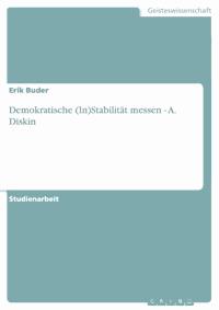 Demokratische (In)Stabilität messen - A. Diskin - Erik Buder - E-Book