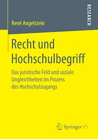 Recht und Hochschulbegriff - René Angelstein - E-Book