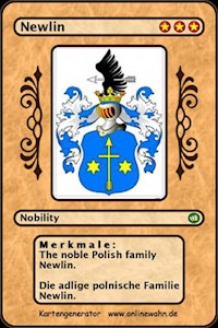 The noble Polish family Newlin. Die adlige polnische Familie Newlin. - Werner Zurek - E-Book