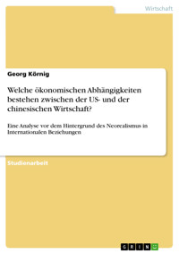 Welche ökonomischen Abhängigkeiten bestehen zwischen der US- und der chinesischen Wirtschaft? - Georg Körnig - E-Book