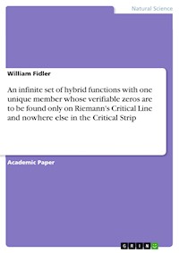 An infinite set of hybrid functions with one unique member whose verifiable zeros are to be found only on Riemann's Critical Line and nowhere else in the Critical Strip - William Fidler - E-Book
