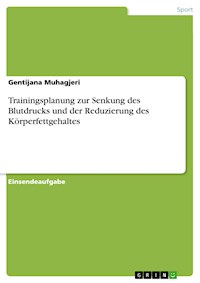 Trainingsplanung zur Senkung des Blutdrucks und der Reduzierung des Körperfettgehaltes - Gentijana Muhagjeri - E-Book