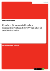 Ursachen für den molukkischen Terrorismus während der 1970er Jahre in den Niederlanden - Fabian Döbber - E-Book