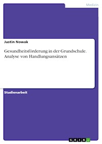 Gesundheitsförderung in der Grundschule. Analyse von Handlungsansätzen - Justin Nowak - E-Book