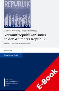 Vernunftrepublikanismus in der Weimarer Republik -  - E-Book
