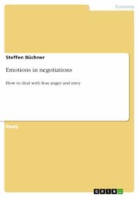 Emotions in negotiations - Steffen Büchner - E-Book