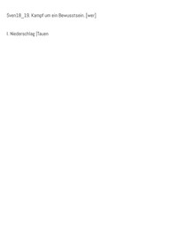 Sven18_19. Kampf um ein Bewusstsein. [wer] - Sven18_19 - E-Book