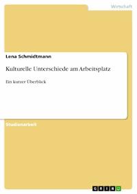 Kulturelle Unterschiede am Arbeitsplatz - Lena Schmidtmann - kostenlos E-Book