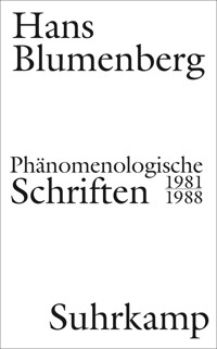 Phänomenologische Schriften - Hans Blumenberg - E-Book