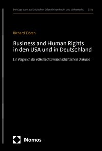 Business and Human Rights in den USA und in Deutschland - Richard Dören - kostenlos E-Book