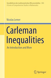 Carleman Inequalities - Nicolas Lerner - E-Book